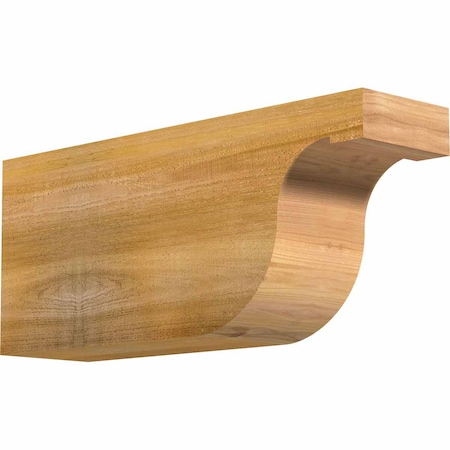 Ekena Millwork Del Monte Rough Sawn Rafter Tail, Western Red Cedar, 6"W x 10"H x 24"L RFT06X10X24DEL00RWR